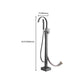 Modern Freestanding Bathtub Faucet Copper with Hose Freestanding Tub Fillers Clearhalo 'Bathroom Remodel & Bathroom Fixtures' 'Bathtub Faucets' 'bathtub_faucets' 'Home Improvement' 'home_improvement' 'home_improvement_bathtub_faucets' 7254048