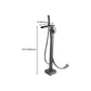 Modern Freestanding Bathtub Faucet Copper with Hose Freestanding Tub Fillers Clearhalo 'Bathroom Remodel & Bathroom Fixtures' 'Bathtub Faucets' 'bathtub_faucets' 'Home Improvement' 'home_improvement' 'home_improvement_bathtub_faucets' 7254049