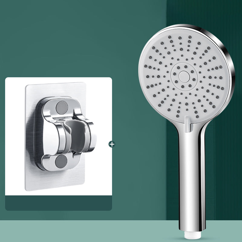 Contemporary Shower Head 5 Setting Adjustable Spray Pattern Handheld Shower Head Light Gray Shower & Bracket Clearhalo 'Bathroom Remodel & Bathroom Fixtures' 'Home Improvement' 'home_improvement' 'home_improvement_shower_heads' 'Shower Heads' 'shower_heads' 'Showers & Bathtubs Plumbing' 'Showers & Bathtubs' 7254148