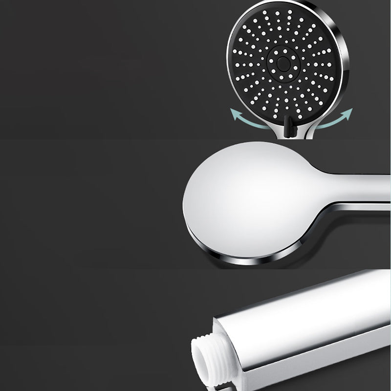 Contemporary Shower Head 5 Setting Adjustable Spray Pattern Handheld Shower Head Clearhalo 'Bathroom Remodel & Bathroom Fixtures' 'Home Improvement' 'home_improvement' 'home_improvement_shower_heads' 'Shower Heads' 'shower_heads' 'Showers & Bathtubs Plumbing' 'Showers & Bathtubs' 7254160