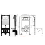 Contemporary Wall Hung Flush Toilet Ceramic Urine Toilet for Bathroom Clearhalo 'Bathroom Remodel & Bathroom Fixtures' 'Home Improvement' 'home_improvement' 'home_improvement_toilets' 'Toilets & Bidets' 'Toilets' 7254502