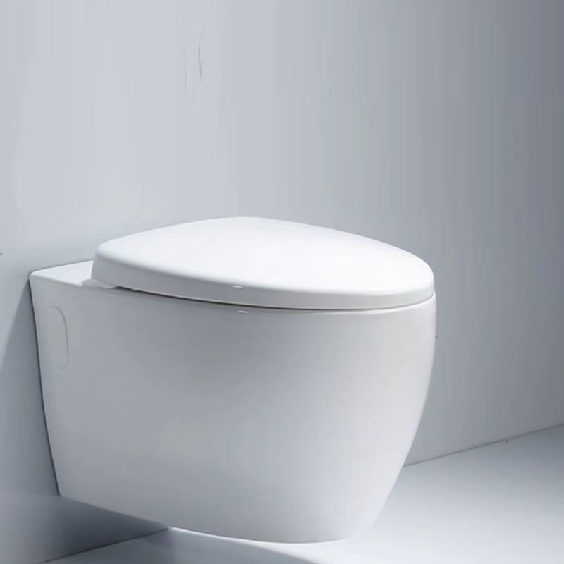 Modern White Flush Toilet Wall Mount Urine Toilet with Seat for Bathroom Clearhalo 'Bathroom Remodel & Bathroom Fixtures' 'Home Improvement' 'home_improvement' 'home_improvement_toilets' 'Toilets & Bidets' 'Toilets' 7254512