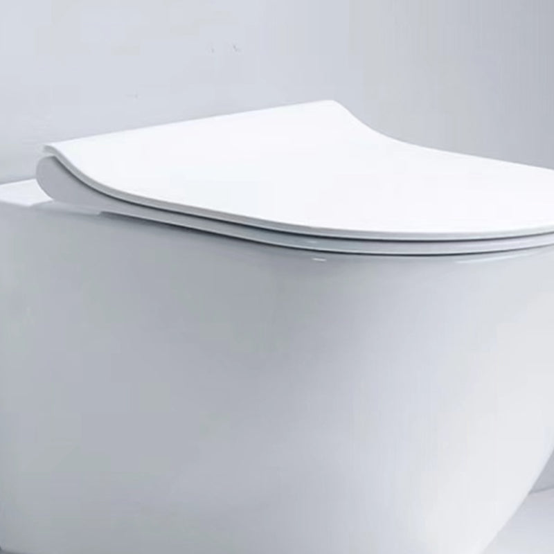 Modern White Flush Toilet Wall Mount Urine Toilet with Seat for Bathroom Clearhalo 'Bathroom Remodel & Bathroom Fixtures' 'Home Improvement' 'home_improvement' 'home_improvement_toilets' 'Toilets & Bidets' 'Toilets' 7254523