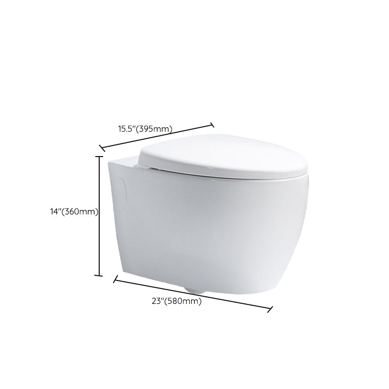 Modern White Flush Toilet Wall Mount Urine Toilet with Seat for Bathroom Clearhalo 'Bathroom Remodel & Bathroom Fixtures' 'Home Improvement' 'home_improvement' 'home_improvement_toilets' 'Toilets & Bidets' 'Toilets' 7254534