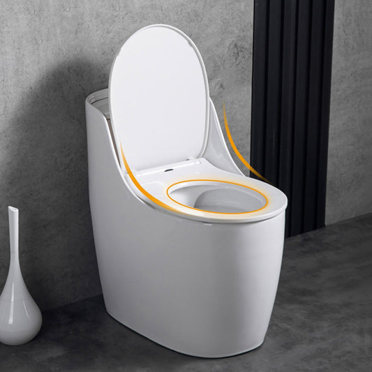 Contemporary Siphon Jet Toilet Floor Mount Urine Toilet for Washroom Clearhalo 'Bathroom Remodel & Bathroom Fixtures' 'Home Improvement' 'home_improvement' 'home_improvement_toilets' 'Toilets & Bidets' 'Toilets' 7254588