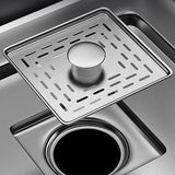 Stainless Steel Kitchen Sink 1-Bowl Kitchen Sink with Faucets Included Clearhalo 'Home Improvement' 'home_improvement' 'home_improvement_kitchen_sinks' 'Kitchen Remodel & Kitchen Fixtures' 'Kitchen Sinks & Faucet Components' 'Kitchen Sinks' 'kitchen_sinks' 7256499