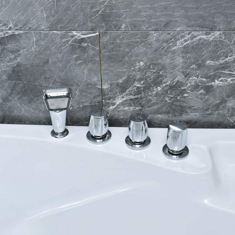Corner Soaking Acrylic Bathtub Antique Finish Back to Wall Bath Tub Clearhalo 'Bathroom Remodel & Bathroom Fixtures' 'Bathtubs' 'Home Improvement' 'home_improvement' 'home_improvement_bathtubs' 'Showers & Bathtubs' 7257128