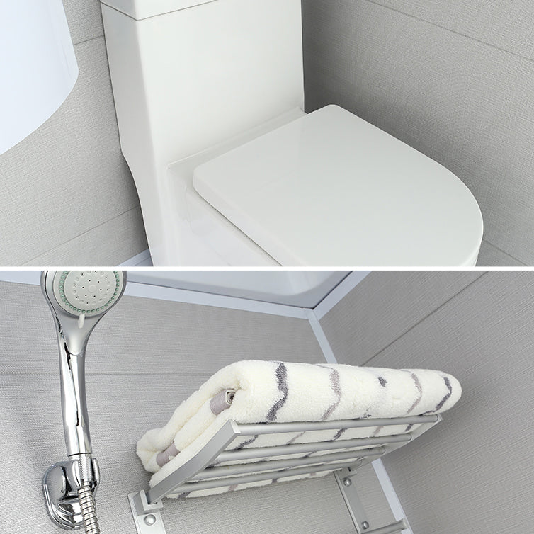 Base Included Framed Shower Stall with White Base and Fixed Panel Clearhalo 'Bathroom Remodel & Bathroom Fixtures' 'Home Improvement' 'home_improvement' 'home_improvement_shower_stalls_enclosures' 'Shower Stalls & Enclosures' 'shower_stalls_enclosures' 'Showers & Bathtubs' 7257200