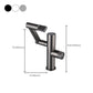 Modern Bathroom Vessel Faucet Swivel Spout Digital Display High-Arc Vessel Faucet Clearhalo 'Bathroom Remodel & Bathroom Fixtures' 'Bathroom Sink Faucets' 'Bathroom Sinks & Faucet Components' 'bathroom_sink_faucets' 'Home Improvement' 'home_improvement' 'home_improvement_bathroom_sink_faucets' 7257504