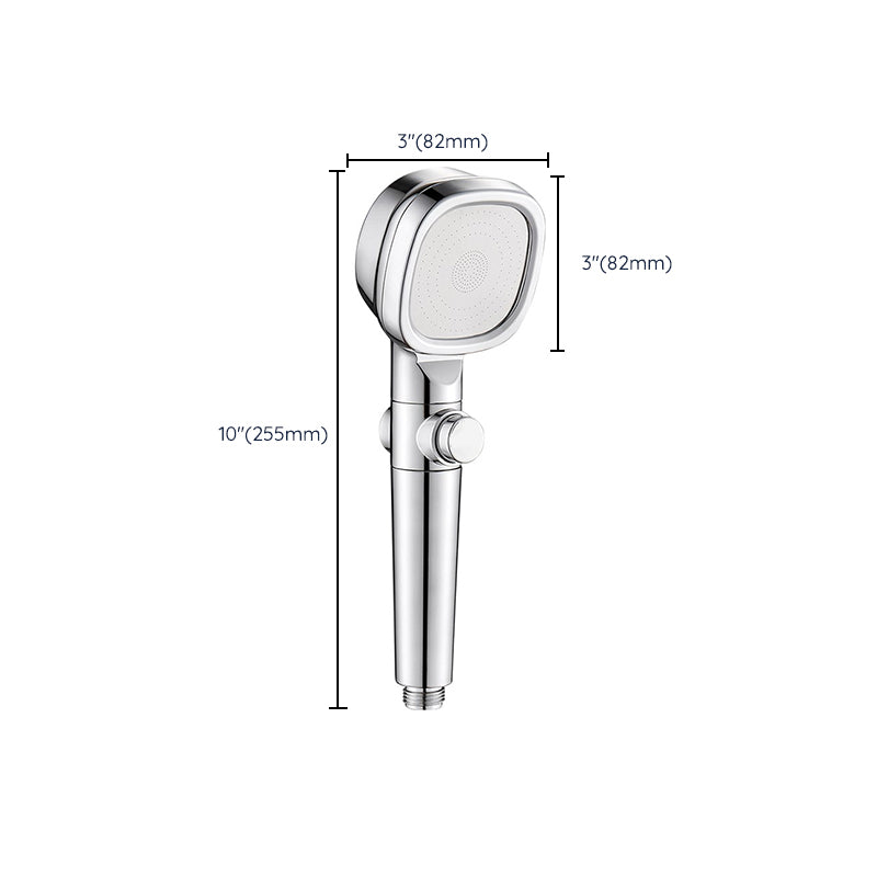 Shower Head Bathroom Square Controlled Brass Handheld Shower Head Clearhalo 'Bathroom Remodel & Bathroom Fixtures' 'Home Improvement' 'home_improvement' 'home_improvement_shower_heads' 'Shower Heads' 'shower_heads' 'Showers & Bathtubs Plumbing' 'Showers & Bathtubs' 7257516