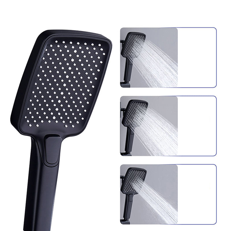 Modern Shower Head Combo Brass with Shower Arm Wall Mounted Shower System Clearhalo 'Bathroom Remodel & Bathroom Fixtures' 'Home Improvement' 'home_improvement' 'home_improvement_shower_faucets' 'Shower Faucets & Systems' 'shower_faucets' 'Showers & Bathtubs Plumbing' 'Showers & Bathtubs' 7258094