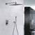 Modern Shower Head Combo Brass Wall Mounted Adjustable Water Flow Shower Trim Hand Spray & In-Wall Top Spray Clearhalo 'Bathroom Remodel & Bathroom Fixtures' 'Home Improvement' 'home_improvement' 'home_improvement_shower_faucets' 'Shower Faucets & Systems' 'shower_faucets' 'Showers & Bathtubs Plumbing' 'Showers & Bathtubs' 7258160