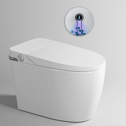 Elongated Floor Standing Bidet in White Smart Bidet with Heated Seat Automatic Lid Clearhalo 'Bathroom Remodel & Bathroom Fixtures' 'Bidets' 'Home Improvement' 'home_improvement' 'home_improvement_bidets' 'Toilets & Bidets' 7258704