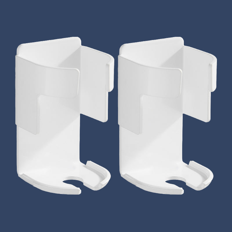 Modern Black/White 4-Piece Bathroom Accessory Set, Toothbrush Holder White 2 Piece Set Clearhalo 'Bathroom Hardware Sets' 'Bathroom Hardware' 'Bathroom Remodel & Bathroom Fixtures' 'bathroom_hardware_sets' 'Home Improvement' 'home_improvement' 'home_improvement_bathroom_hardware_sets' 7258727