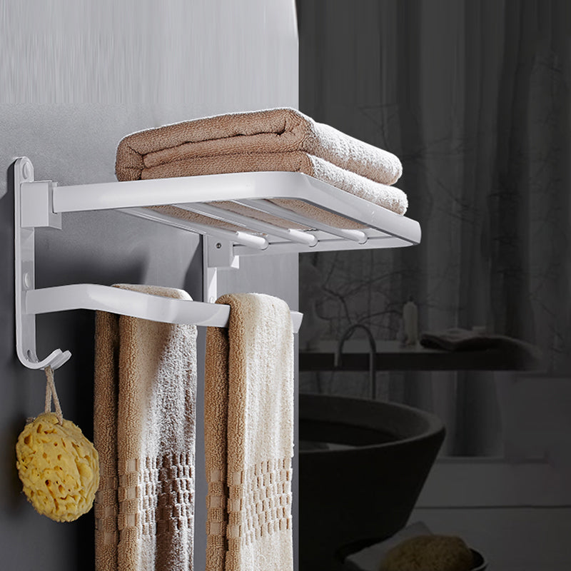 White Bathroom Accessories Hardware Set Modern Bathroom Accessory Kit, Towel Bar Clearhalo 'Bathroom Hardware Sets' 'Bathroom Hardware' 'Bathroom Remodel & Bathroom Fixtures' 'bathroom_hardware_sets' 'Home Improvement' 'home_improvement' 'home_improvement_bathroom_hardware_sets' 7258752