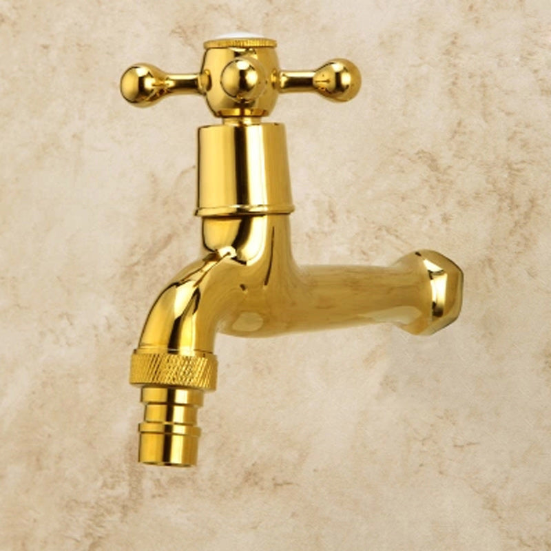 Glam Wall Mounted Bathroom Faucet Cross Handle Low Arc Circular Vessel Faucet Clearhalo 'Bathroom Remodel & Bathroom Fixtures' 'Bathroom Sink Faucets' 'Bathroom Sinks & Faucet Components' 'bathroom_sink_faucets' 'Home Improvement' 'home_improvement' 'home_improvement_bathroom_sink_faucets' 7260055