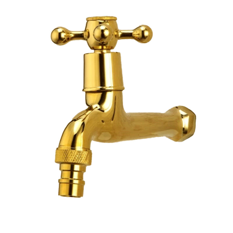 Glam Wall Mounted Bathroom Faucet Cross Handle Low Arc Circular Vessel Faucet Clearhalo 'Bathroom Remodel & Bathroom Fixtures' 'Bathroom Sink Faucets' 'Bathroom Sinks & Faucet Components' 'bathroom_sink_faucets' 'Home Improvement' 'home_improvement' 'home_improvement_bathroom_sink_faucets' 7260056