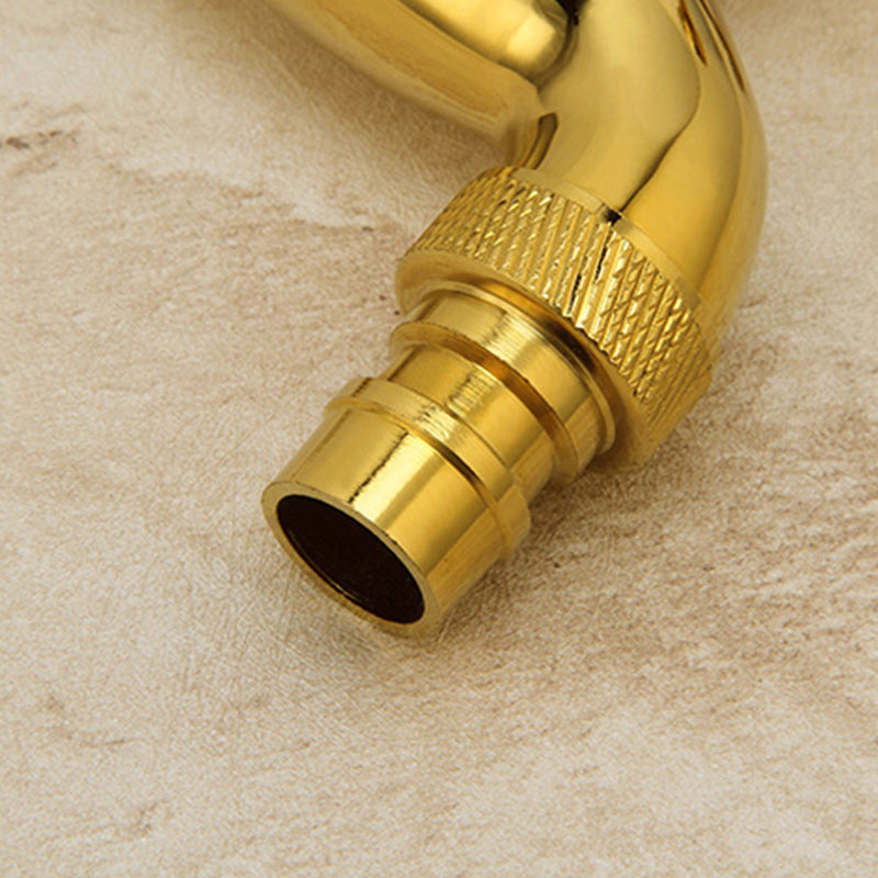 Glam Wall Mounted Bathroom Faucet Cross Handle Low Arc Circular Vessel Faucet Clearhalo 'Bathroom Remodel & Bathroom Fixtures' 'Bathroom Sink Faucets' 'Bathroom Sinks & Faucet Components' 'bathroom_sink_faucets' 'Home Improvement' 'home_improvement' 'home_improvement_bathroom_sink_faucets' 7260058