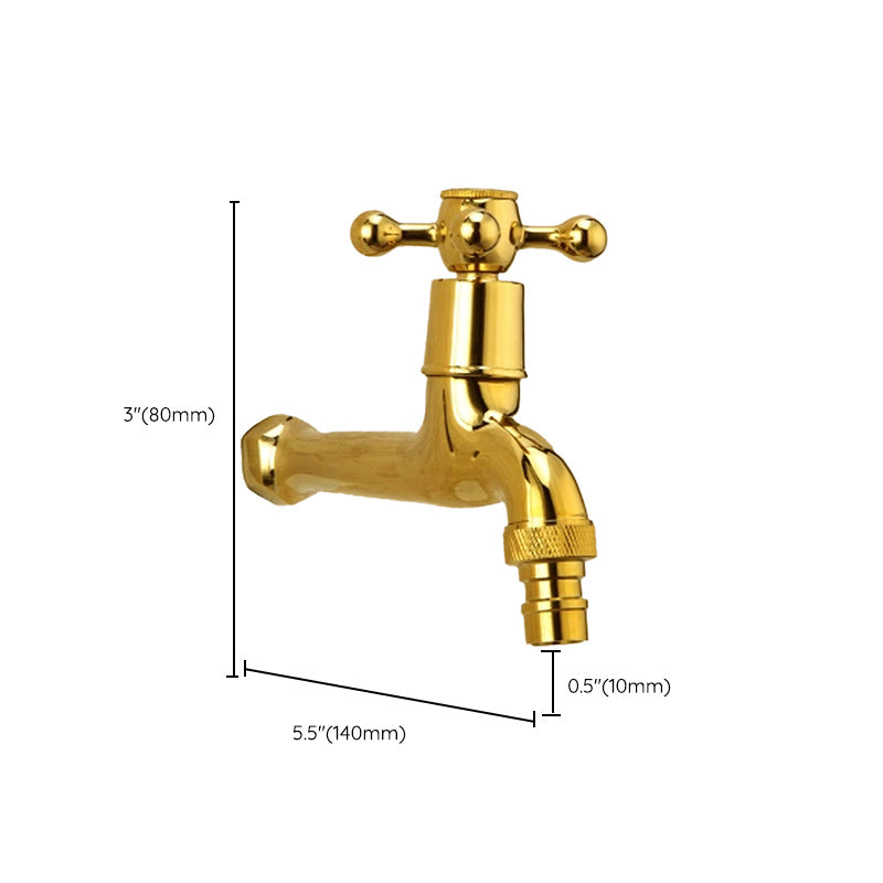 Glam Wall Mounted Bathroom Faucet Cross Handle Low Arc Circular Vessel Faucet Clearhalo 'Bathroom Remodel & Bathroom Fixtures' 'Bathroom Sink Faucets' 'Bathroom Sinks & Faucet Components' 'bathroom_sink_faucets' 'Home Improvement' 'home_improvement' 'home_improvement_bathroom_sink_faucets' 7260062