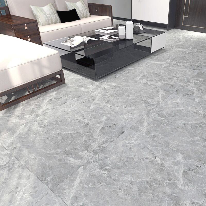 Indoor Vinyl Floor Peel and Stick Square PVC Stain Resistance Vinyl Floor Light Gray Clearhalo 'Flooring 'Home Improvement' 'home_improvement' 'home_improvement_vinyl_flooring' 'Vinyl Flooring' 'vinyl_flooring' Walls and Ceiling' 7260443