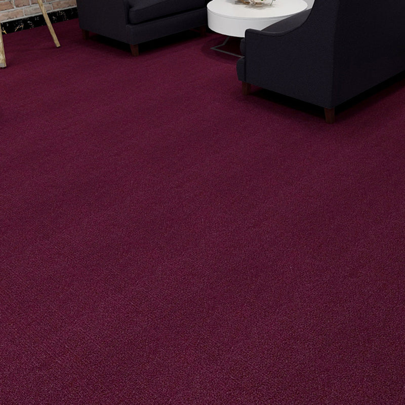 Bedroom Carpet Tiles Solid Color Lever Loop Color Block Carpet Tiles Burgundy Clearhalo 'Carpet Tiles & Carpet Squares' 'carpet_tiles_carpet_squares' 'Flooring 'Home Improvement' 'home_improvement' 'home_improvement_carpet_tiles_carpet_squares' Walls and Ceiling' 7260470