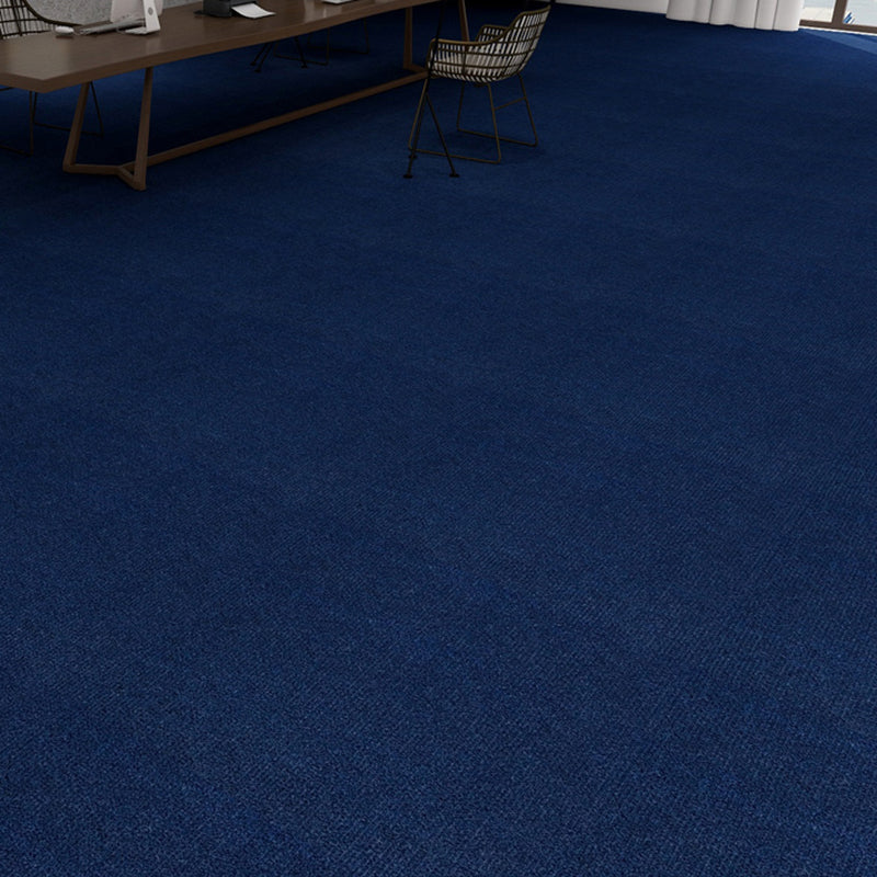 Bedroom Carpet Tiles Solid Color Lever Loop Color Block Carpet Tiles Dark Blue Clearhalo 'Carpet Tiles & Carpet Squares' 'carpet_tiles_carpet_squares' 'Flooring 'Home Improvement' 'home_improvement' 'home_improvement_carpet_tiles_carpet_squares' Walls and Ceiling' 7260477