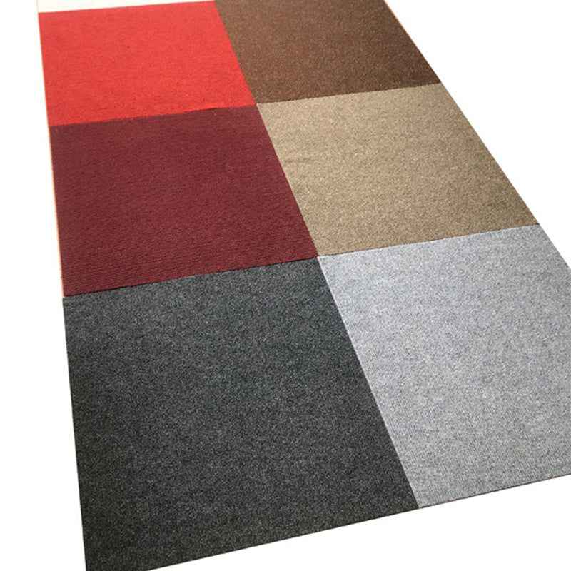 Bedroom Carpet Tiles Solid Color Lever Loop Color Block Carpet Tiles Clearhalo 'Carpet Tiles & Carpet Squares' 'carpet_tiles_carpet_squares' 'Flooring 'Home Improvement' 'home_improvement' 'home_improvement_carpet_tiles_carpet_squares' Walls and Ceiling' 7260478