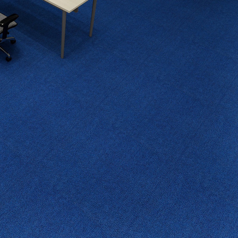 Bedroom Carpet Tiles Solid Color Lever Loop Color Block Carpet Tiles Royal Blue Clearhalo 'Carpet Tiles & Carpet Squares' 'carpet_tiles_carpet_squares' 'Flooring 'Home Improvement' 'home_improvement' 'home_improvement_carpet_tiles_carpet_squares' Walls and Ceiling' 7260480