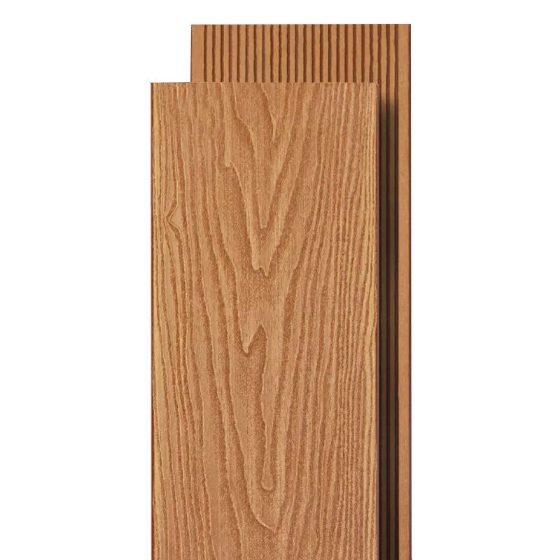 WPC Flooring Modern Style Waterproof Rectangle Texture Effect Nail Flooring Champagne 3D Wood Grain Clearhalo 'Flooring 'Hardwood Flooring' 'hardwood_flooring' 'Home Improvement' 'home_improvement' 'home_improvement_hardwood_flooring' Walls and Ceiling' 7260612