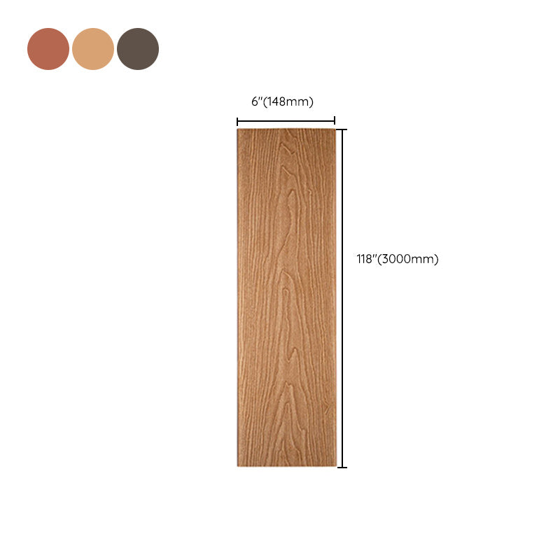 WPC Flooring Modern Style Waterproof Rectangle Texture Effect Nail Flooring Clearhalo 'Flooring 'Hardwood Flooring' 'hardwood_flooring' 'Home Improvement' 'home_improvement' 'home_improvement_hardwood_flooring' Walls and Ceiling' 7260616