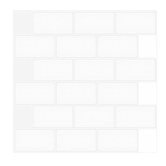 Stain Resistant Peel & Stick Tile Square Mosaic Tile for Kitchen and Bathroom Backsplash Clearhalo 'Flooring 'Home Improvement' 'home_improvement' 'home_improvement_peel_stick_blacksplash' 'Peel & Stick Backsplash Tile' 'peel_stick_blacksplash' 'Walls & Ceilings' Walls and Ceiling' 7260630