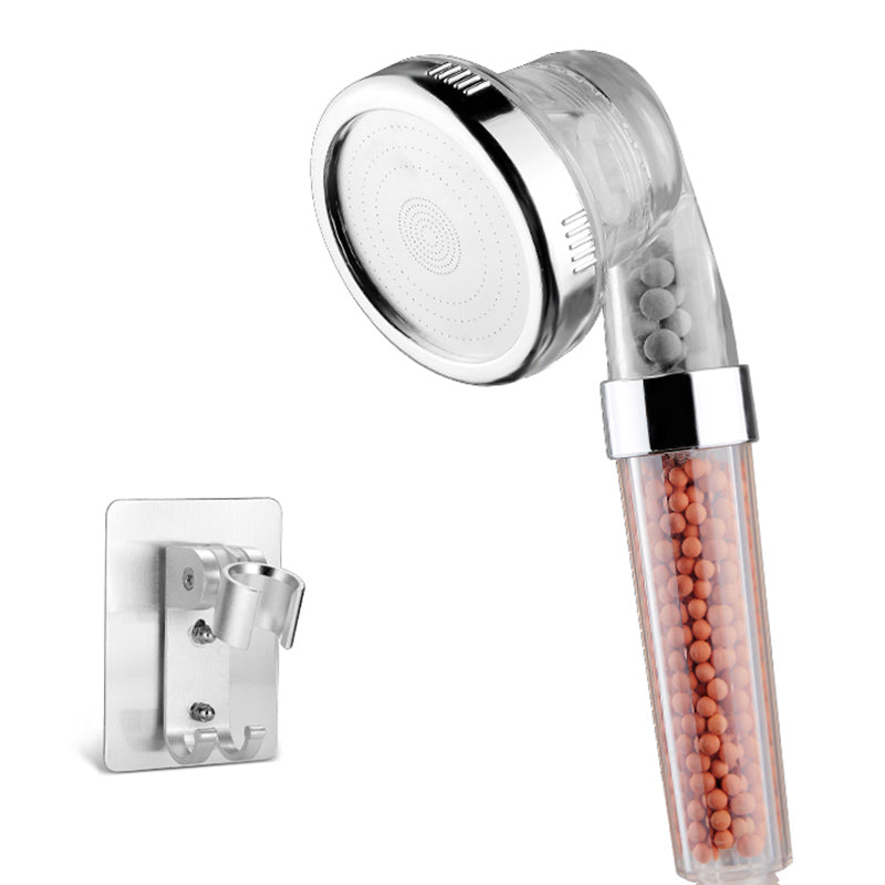 Bathroom Shower Head Plastic Water Filtration Round Handheld Shower Head Nickel Shower Head with Wall Pedestal Clearhalo 'Bathroom Remodel & Bathroom Fixtures' 'Home Improvement' 'home_improvement' 'home_improvement_shower_heads' 'Shower Heads' 'shower_heads' 'Showers & Bathtubs Plumbing' 'Showers & Bathtubs' 7260887