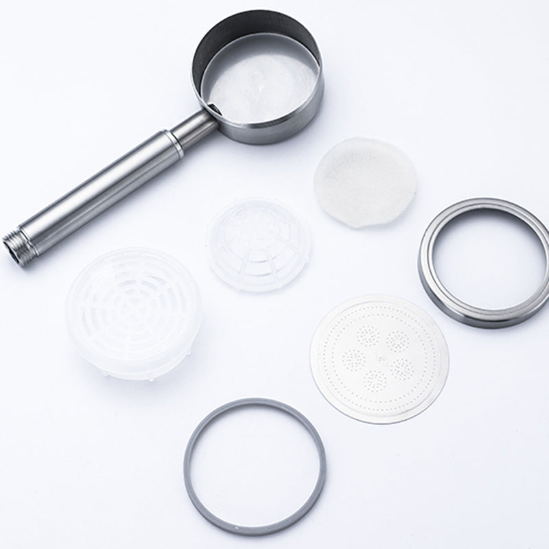 Modern Shower Head Round Handheld Water Filtration Shower Head Clearhalo 'Bathroom Remodel & Bathroom Fixtures' 'Home Improvement' 'home_improvement' 'home_improvement_shower_heads' 'Shower Heads' 'shower_heads' 'Showers & Bathtubs Plumbing' 'Showers & Bathtubs' 7260933