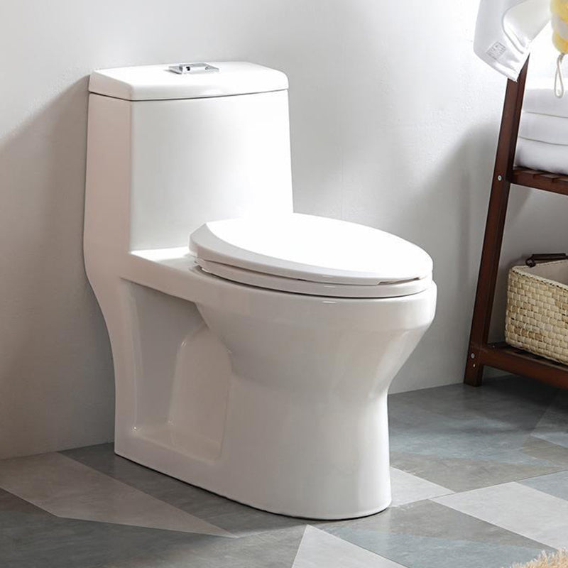 Traditional Ceramic Flush Toilet Gravity Urine Toilet for Bathroom Clearhalo 'Bathroom Remodel & Bathroom Fixtures' 'Home Improvement' 'home_improvement' 'home_improvement_toilets' 'Toilets & Bidets' 'Toilets' 7261238