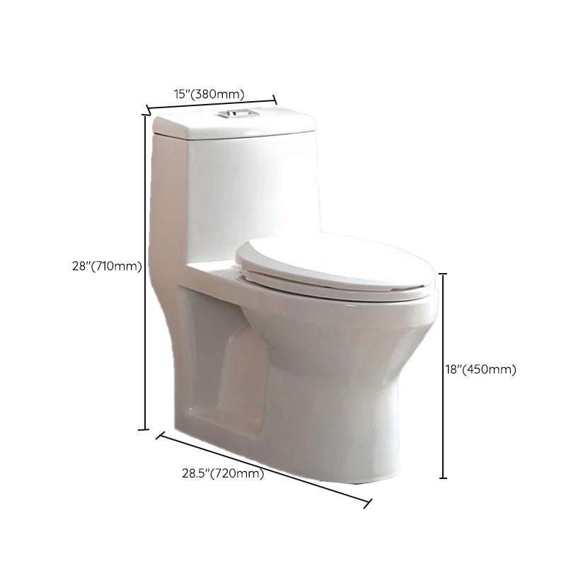 Traditional Ceramic Flush Toilet Gravity Urine Toilet for Bathroom Clearhalo 'Bathroom Remodel & Bathroom Fixtures' 'Home Improvement' 'home_improvement' 'home_improvement_toilets' 'Toilets & Bidets' 'Toilets' 7261248