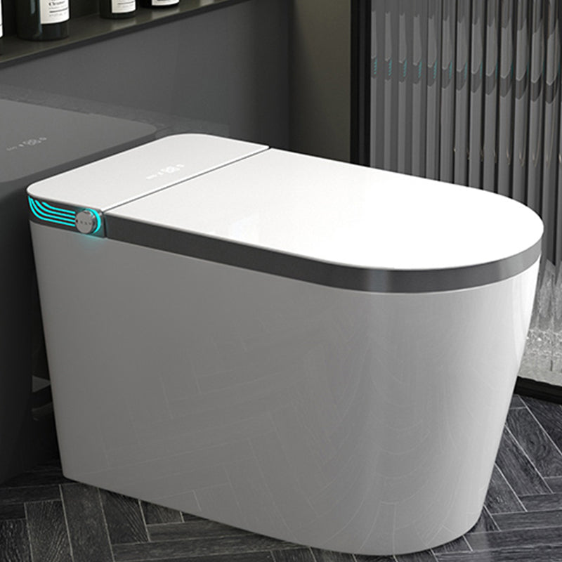 Modern Floor Mounted Flush Toilet Siphon Jet Urine Toilet with Seat for Washroom Grey Clearhalo 'Bathroom Remodel & Bathroom Fixtures' 'Home Improvement' 'home_improvement' 'home_improvement_toilets' 'Toilets & Bidets' 'Toilets' 7261250