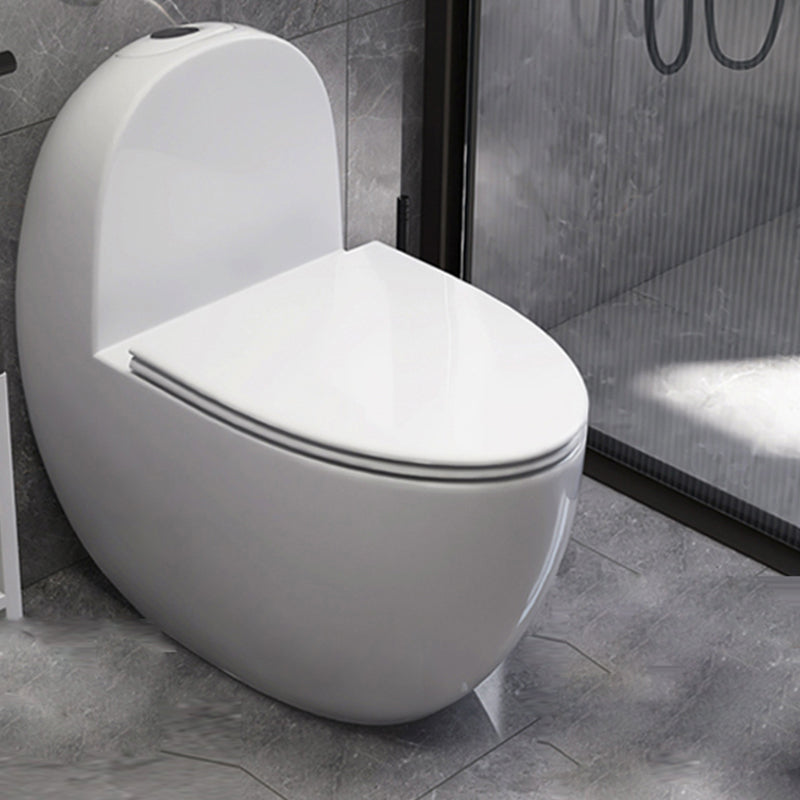 Contemporary Flush Toilet Floor Mounted Siphon Jet Porcelain Urine Toilet 15"L x 26"W x 28"H 16" Clearhalo 'Bathroom Remodel & Bathroom Fixtures' 'Home Improvement' 'home_improvement' 'home_improvement_toilets' 'Toilets & Bidets' 'Toilets' 7261262