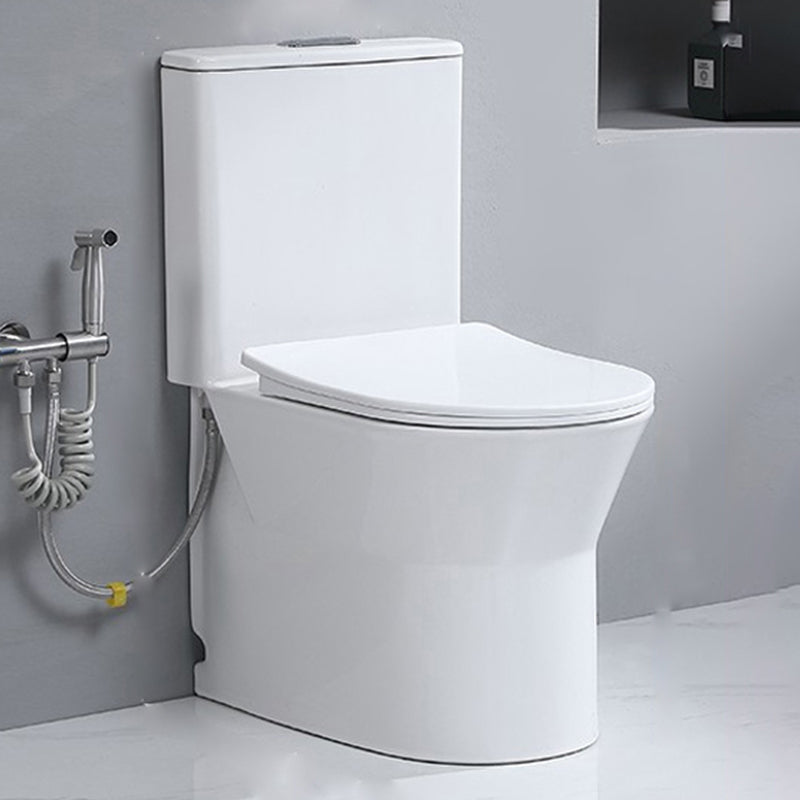Contemporary Flush Toilet Floor Mounted Siphon Jet Porcelain Urine Toilet 15"L x 22"W x 30"H Clearhalo 'Bathroom Remodel & Bathroom Fixtures' 'Home Improvement' 'home_improvement' 'home_improvement_toilets' 'Toilets & Bidets' 'Toilets' 7261263