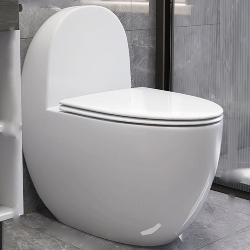 Contemporary Flush Toilet Floor Mounted Siphon Jet Porcelain Urine Toilet 15"L x 26"W x 28"H Clearhalo 'Bathroom Remodel & Bathroom Fixtures' 'Home Improvement' 'home_improvement' 'home_improvement_toilets' 'Toilets & Bidets' 'Toilets' 7261264