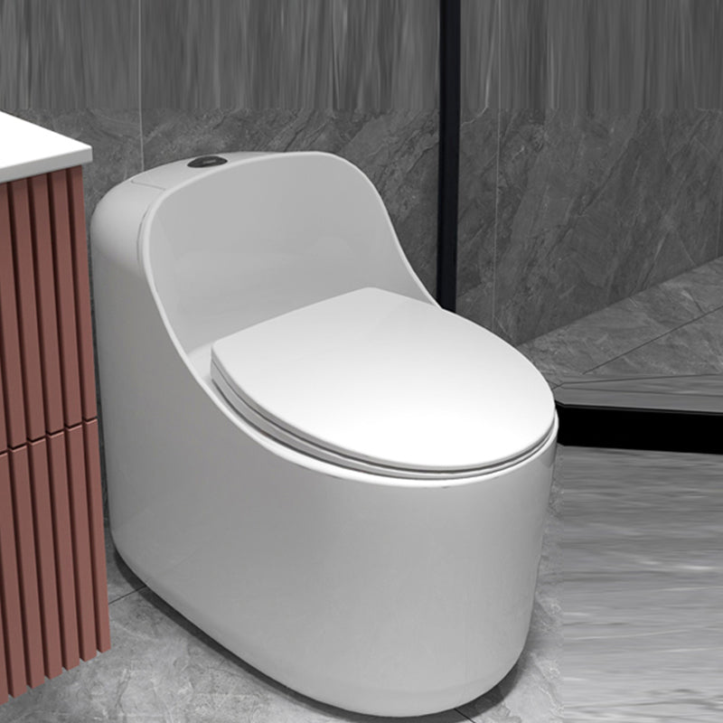 Contemporary Flush Toilet Floor Mounted Siphon Jet Porcelain Urine Toilet 16"L x 25"W x 28"H Clearhalo 'Bathroom Remodel & Bathroom Fixtures' 'Home Improvement' 'home_improvement' 'home_improvement_toilets' 'Toilets & Bidets' 'Toilets' 7261267