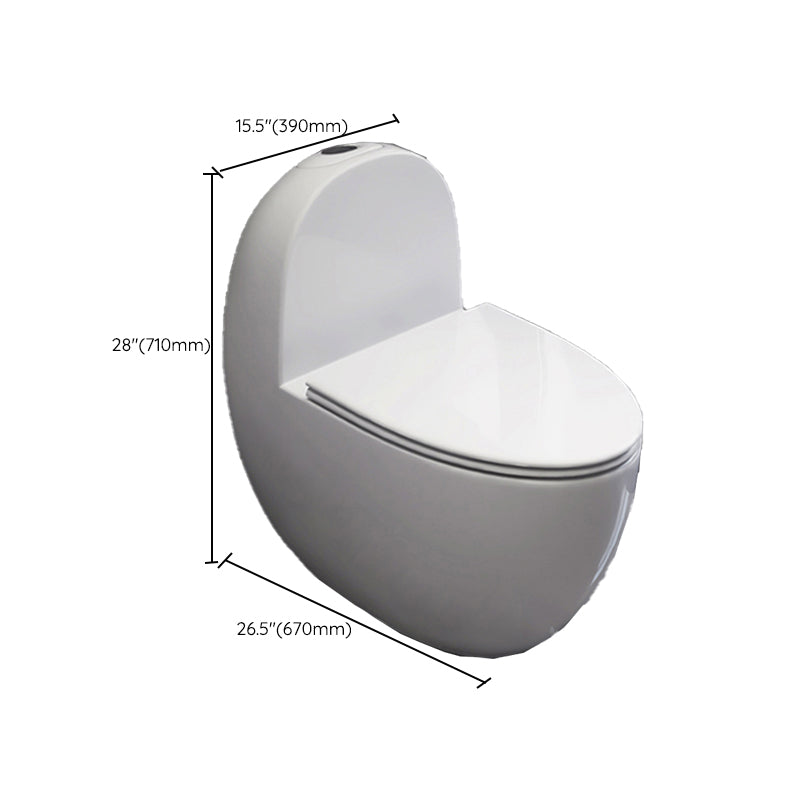 Contemporary Flush Toilet Floor Mounted Siphon Jet Porcelain Urine Toilet Clearhalo 'Bathroom Remodel & Bathroom Fixtures' 'Home Improvement' 'home_improvement' 'home_improvement_toilets' 'Toilets & Bidets' 'Toilets' 7261276