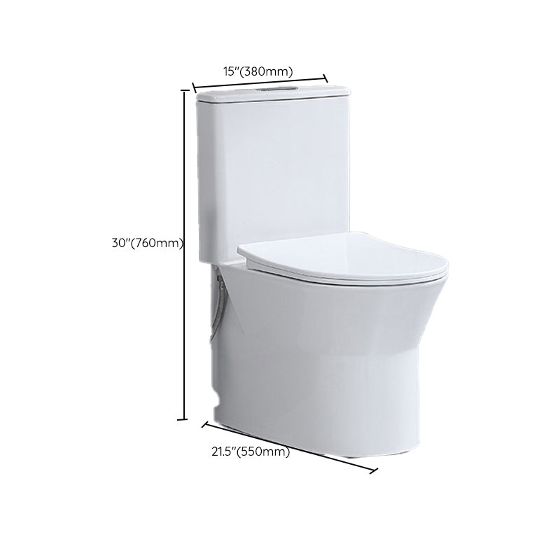 Contemporary Flush Toilet Floor Mounted Siphon Jet Porcelain Urine Toilet Clearhalo 'Bathroom Remodel & Bathroom Fixtures' 'Home Improvement' 'home_improvement' 'home_improvement_toilets' 'Toilets & Bidets' 'Toilets' 7261278