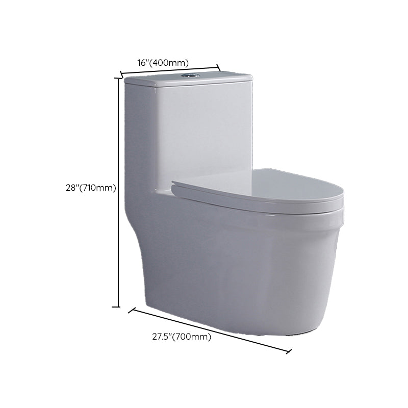 Contemporary Flush Toilet Floor Mounted Siphon Jet Porcelain Urine Toilet Clearhalo 'Bathroom Remodel & Bathroom Fixtures' 'Home Improvement' 'home_improvement' 'home_improvement_toilets' 'Toilets & Bidets' 'Toilets' 7261279