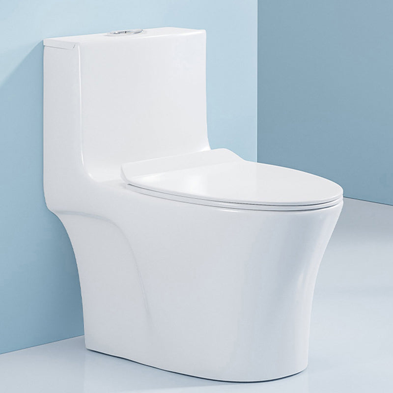 Modern Seat Included Flush Toilet 1-Piece White Urine Toilet for Bathroom 15"L x 28"W x 28"H 16" Clearhalo 'Bathroom Remodel & Bathroom Fixtures' 'Home Improvement' 'home_improvement' 'home_improvement_toilets' 'Toilets & Bidets' 'Toilets' 7261281
