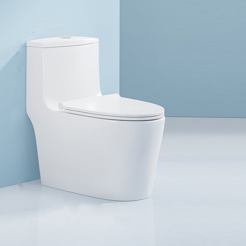 Modern Seat Included Flush Toilet 1-Piece White Urine Toilet for Bathroom 15"L x 28"W x 27"H Clearhalo 'Bathroom Remodel & Bathroom Fixtures' 'Home Improvement' 'home_improvement' 'home_improvement_toilets' 'Toilets & Bidets' 'Toilets' 7261287