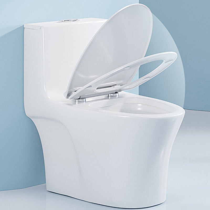 Modern Seat Included Flush Toilet 1-Piece White Urine Toilet for Bathroom Clearhalo 'Bathroom Remodel & Bathroom Fixtures' 'Home Improvement' 'home_improvement' 'home_improvement_toilets' 'Toilets & Bidets' 'Toilets' 7261288