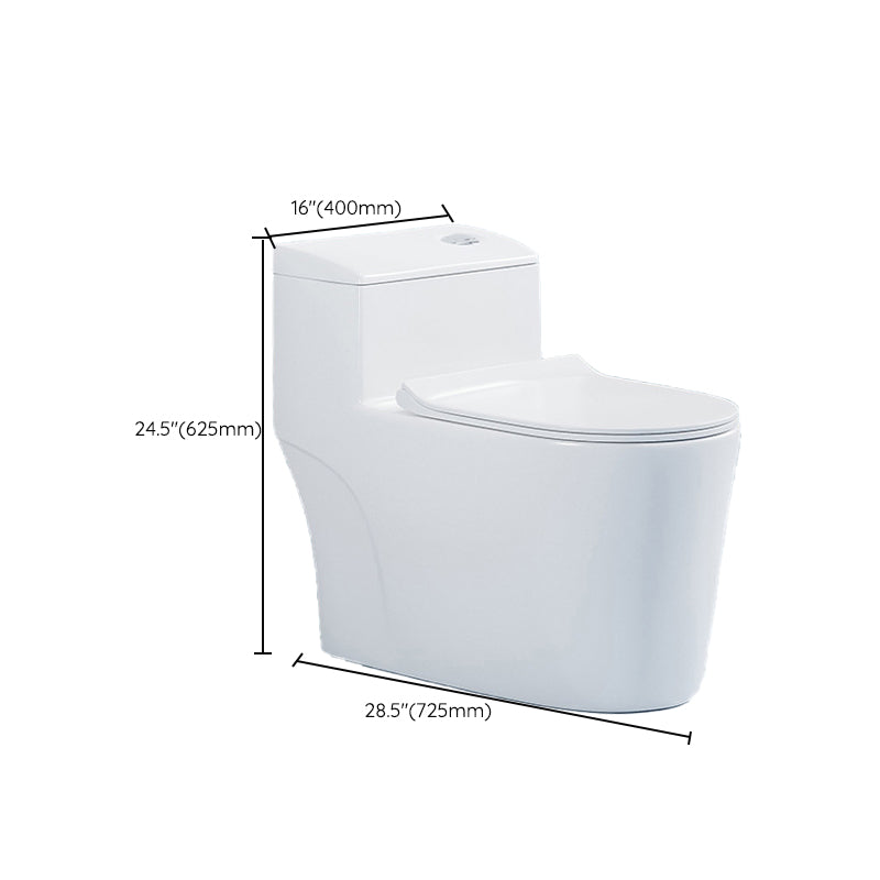 Modern Seat Included Flush Toilet 1-Piece White Urine Toilet for Bathroom Clearhalo 'Bathroom Remodel & Bathroom Fixtures' 'Home Improvement' 'home_improvement' 'home_improvement_toilets' 'Toilets & Bidets' 'Toilets' 7261309