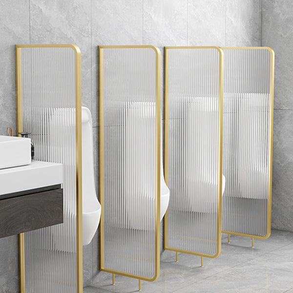 Patterned Bath Fixed Panel Metal Tempered Fixed Glass Panel with Square Hardware Clearhalo 'Bathroom Remodel & Bathroom Fixtures' 'Home Improvement' 'home_improvement' 'home_improvement_shower_tub_doors' 'Shower and Tub Doors' 'shower_tub_doors' 'Showers & Bathtubs' 7261458