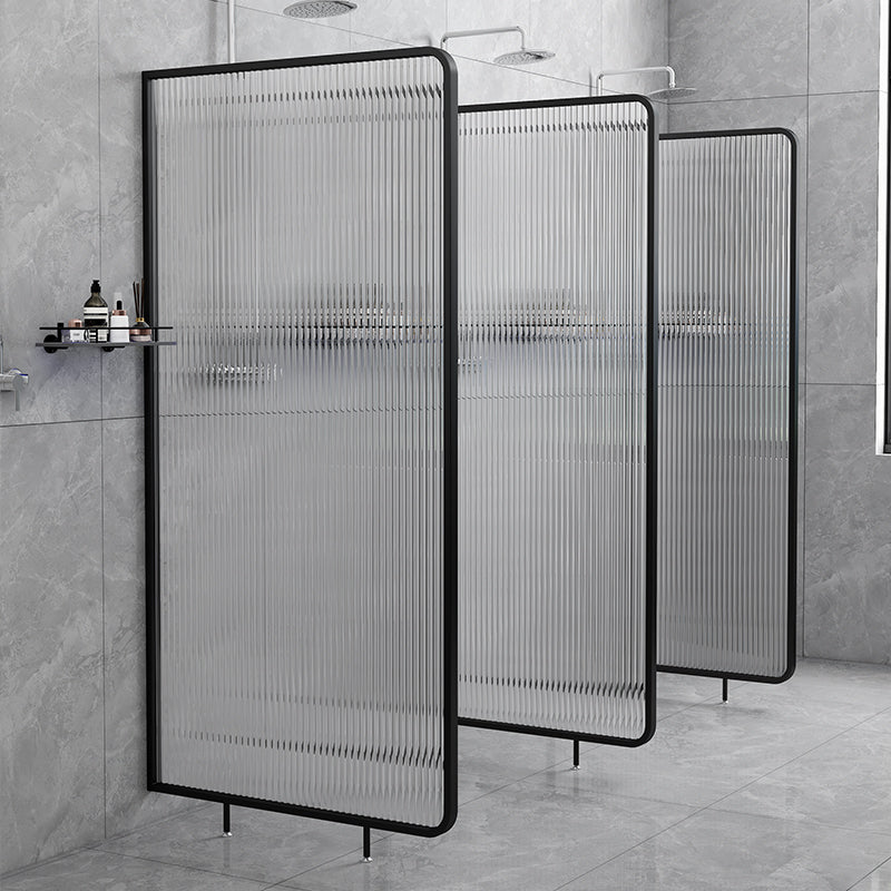 Patterned Fixed Glass Panel Scratch Resistant Frame Fixed Glass Panel Clearhalo 'Bathroom Remodel & Bathroom Fixtures' 'Home Improvement' 'home_improvement' 'home_improvement_shower_tub_doors' 'Shower and Tub Doors' 'shower_tub_doors' 'Showers & Bathtubs' 7261469