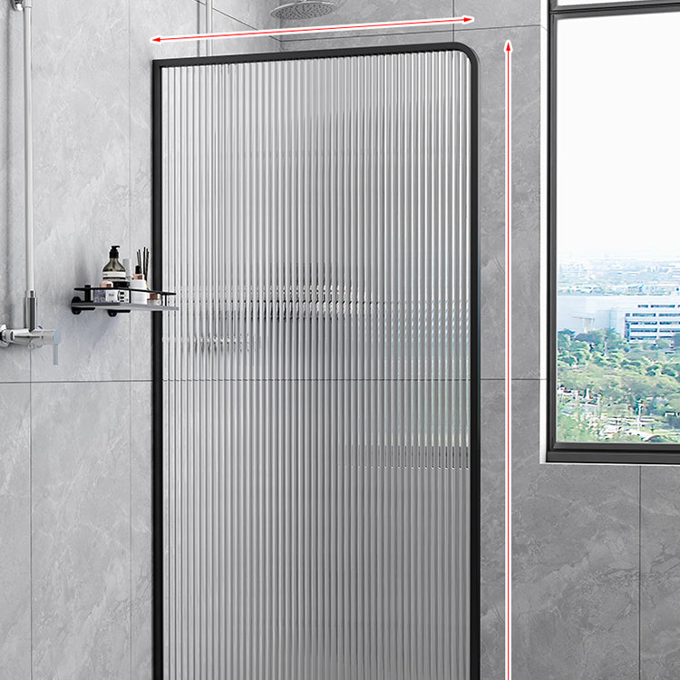 Patterned Fixed Glass Panel Scratch Resistant Frame Fixed Glass Panel Clearhalo 'Bathroom Remodel & Bathroom Fixtures' 'Home Improvement' 'home_improvement' 'home_improvement_shower_tub_doors' 'Shower and Tub Doors' 'shower_tub_doors' 'Showers & Bathtubs' 7261480